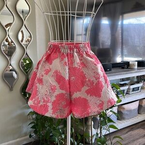 Showpo Pink and silver Patterned Shorts